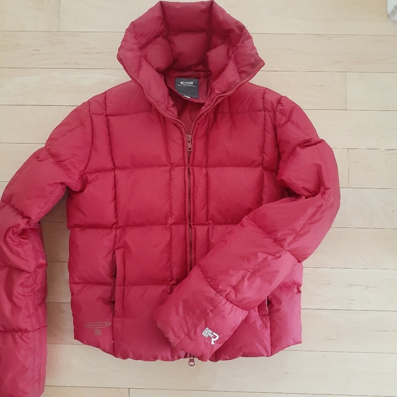VTG Y2K G-Star Raw Denim Women's Down Jacket Red Size Small Rare - Picture 2 of 11